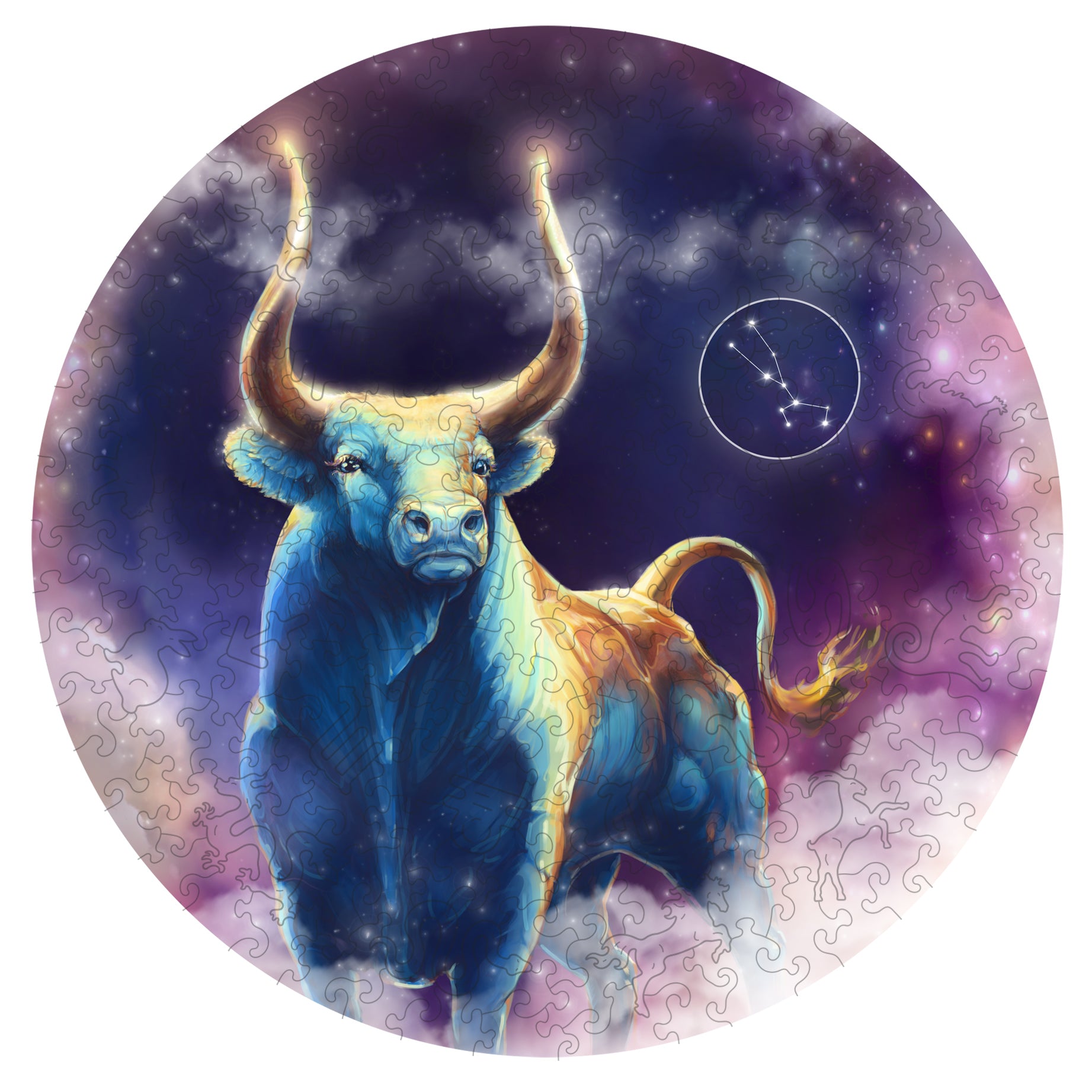 Taurus Sign Riddle TAURUS ZODIAC - Wooden Jigsaw Puzzle. Zodiac signs collection ...