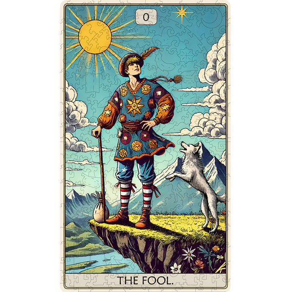 THE FOOL - Wooden Jigsaw Puzzle. Tarot card collection. – Fantasy