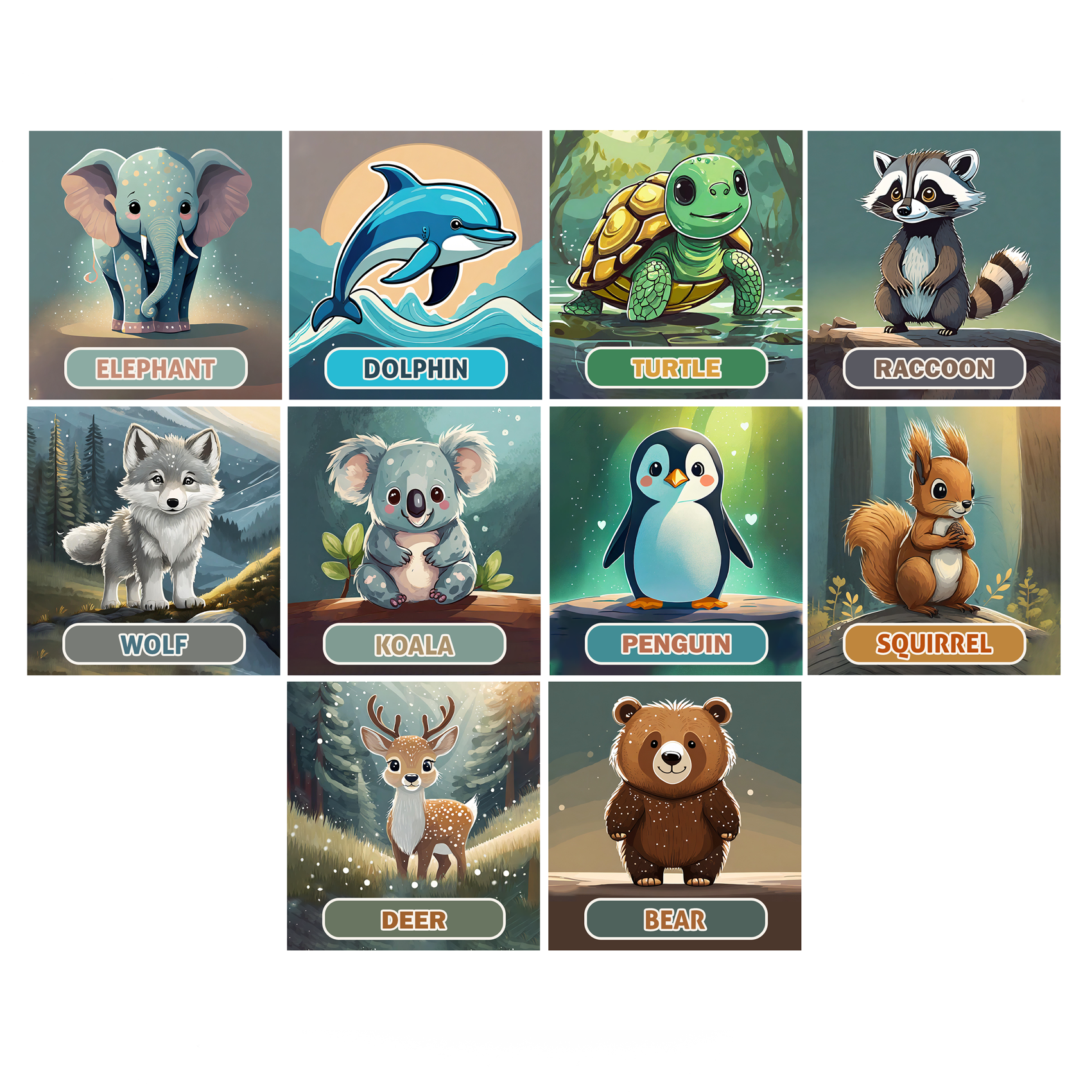 "ANIMALS COLLECTION No. 2" EDUCATIONAL PUZZLE